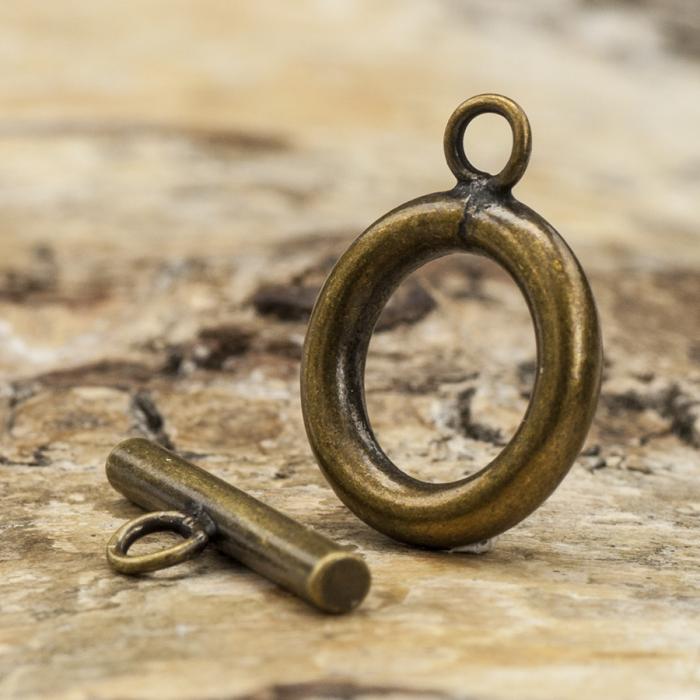 Stavlås 11x14 mm, Antikbrons (5st)