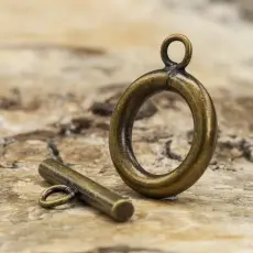 Stavlås 11x14 mm, Antikbrons (5st)