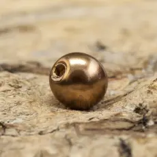 Vaxad glaspärla 4 mm, Choklad (60st)