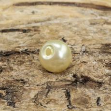 Vaxad glaspärla 6 mm, Ljusgrön (40st)