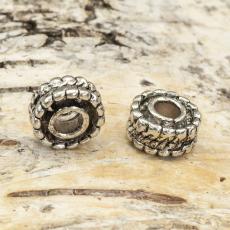 Mellandel Hjul 9 mm, Antiksilver (5st)