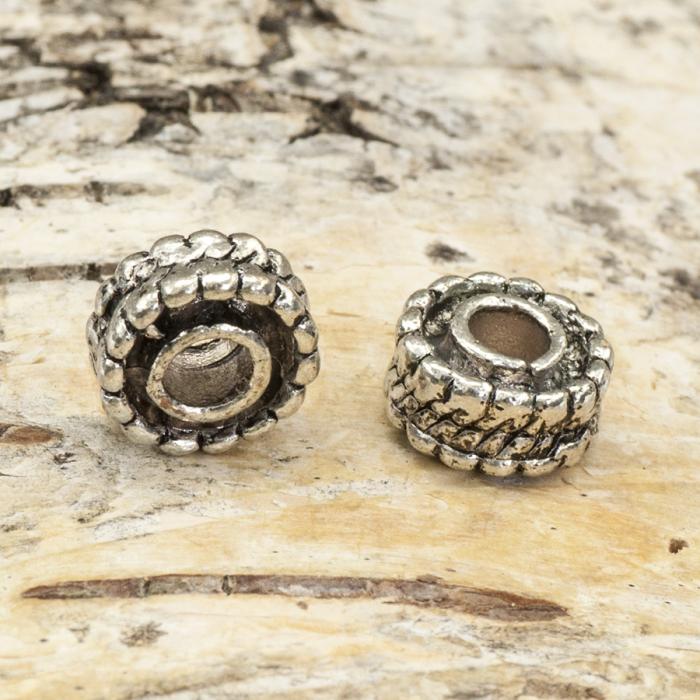 Mellandel Hjul 9 mm, Antiksilver (5st)