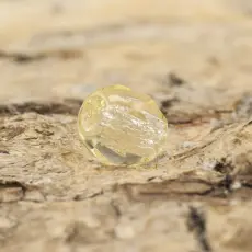 Glaspärla facetterad 3,5x4 mm, Ljusgul (30st)