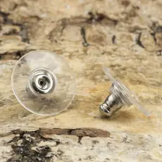 Örstopp i Rostfritt stål med plastskydd 11x6 mm (6st)