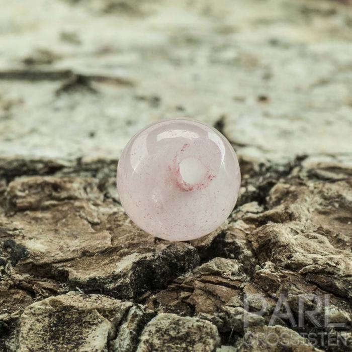 Pärla Rosenkvarts 6 mm, Rosa (10st)