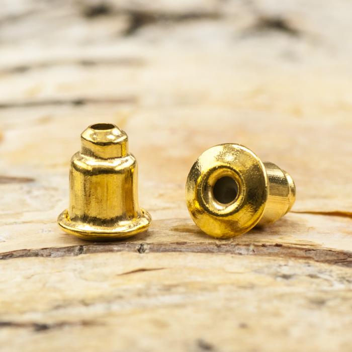 Örstopp 5x6 mm, Guldfärg (20st)