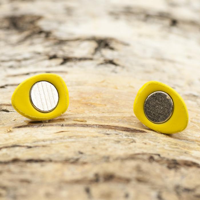 Magnetlås Hjärta 16x10,5 mm, Gul (st)