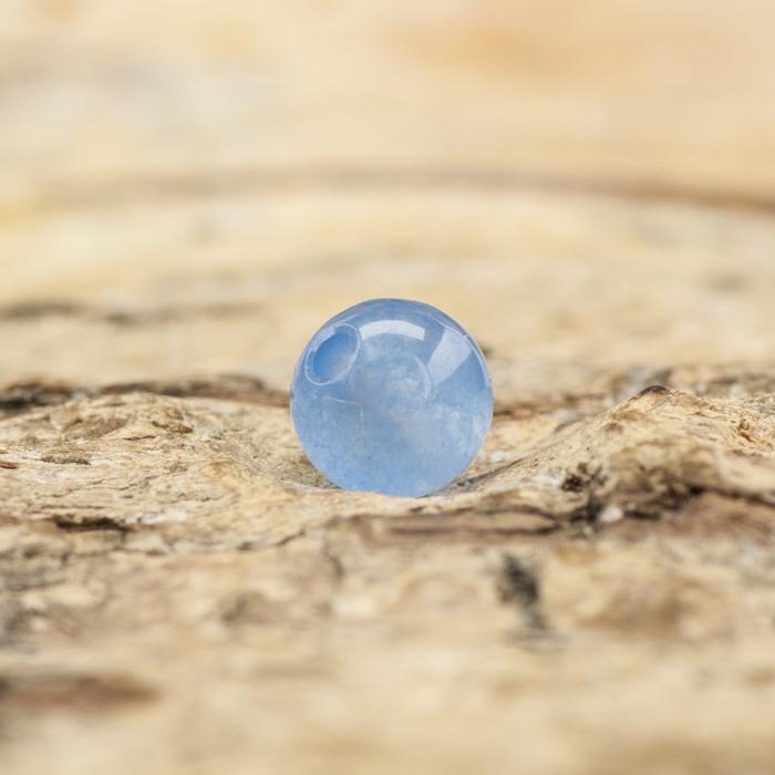 Pärla Malaysia jade 4 mm, Blå (10st)