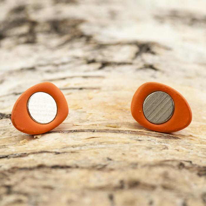 Magnetlås Hjärta 16x10,5 mm, Orange (st)