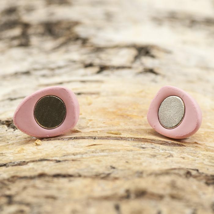 Magnetlås Hjärta 16x10,5 mm, Rosa (st)