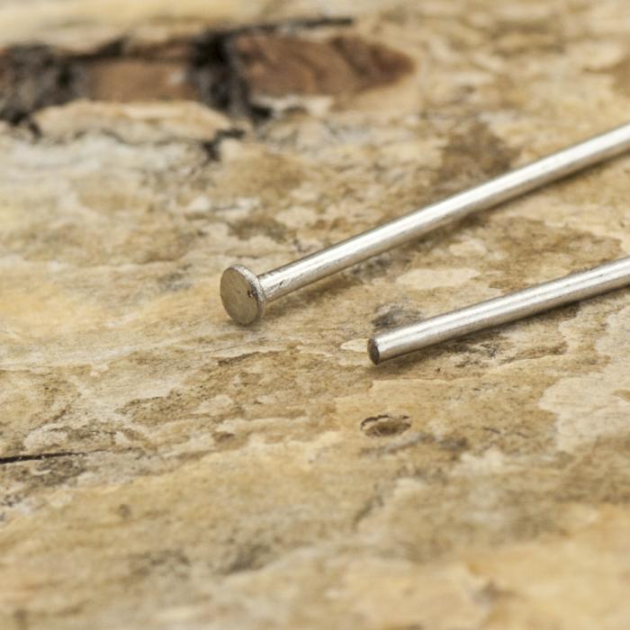 Hattnål i Rostfritt stål 50x0,6 mm, Silverfärg (40st)
