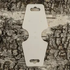 Displaykort för hals- och armband, Vit (20st)