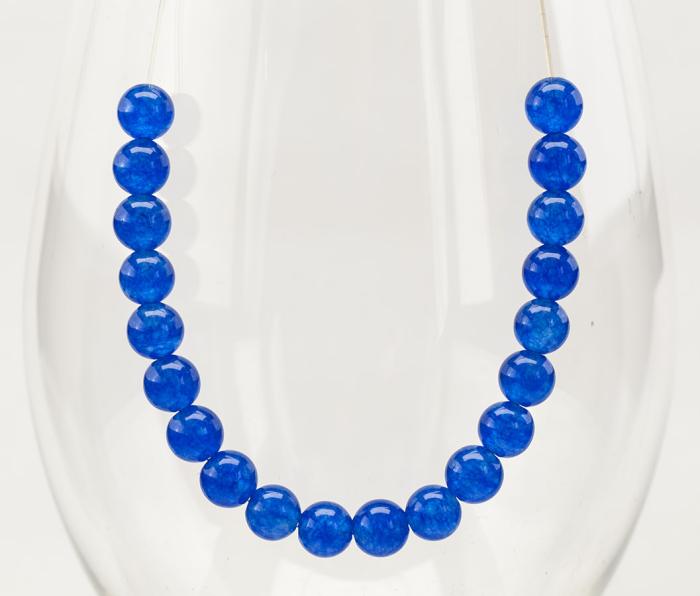 Pärla Malaysia jade 6 mm, Blå (10st)