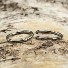 Ring öppningsbar 16 mm, Svart (10st)