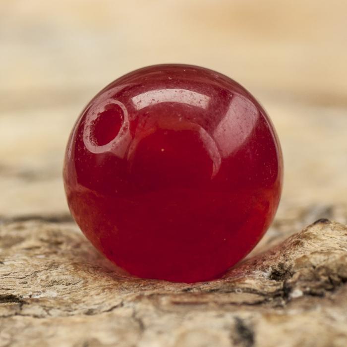 Pärla Malaysia jade 8 mm, Röd (5st)