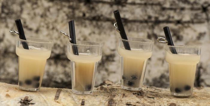Berlock Bubble Tea 13x25 mm, Karamell (st)
