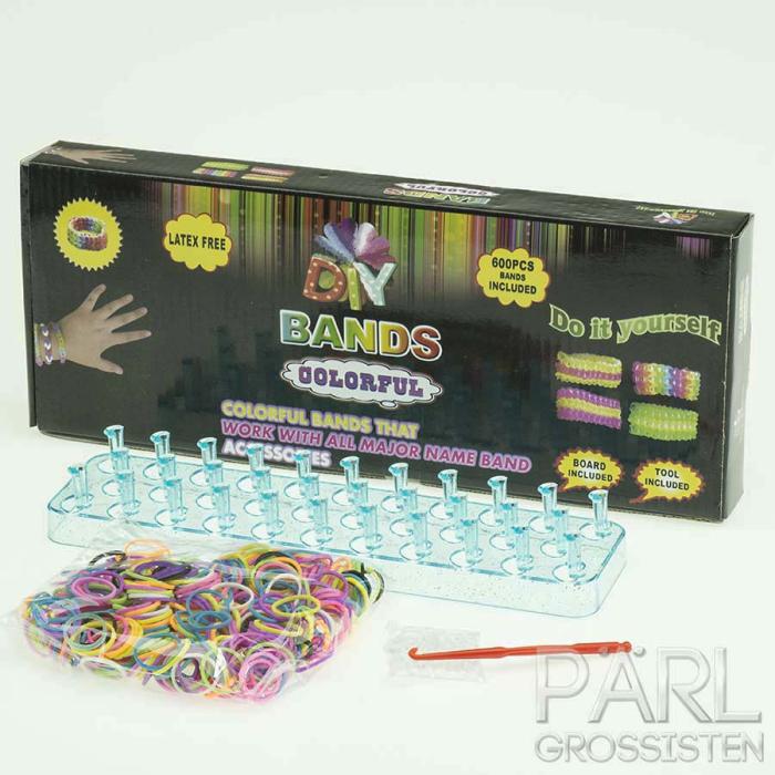 Rubber Band Loom komplett set, Mix (st)