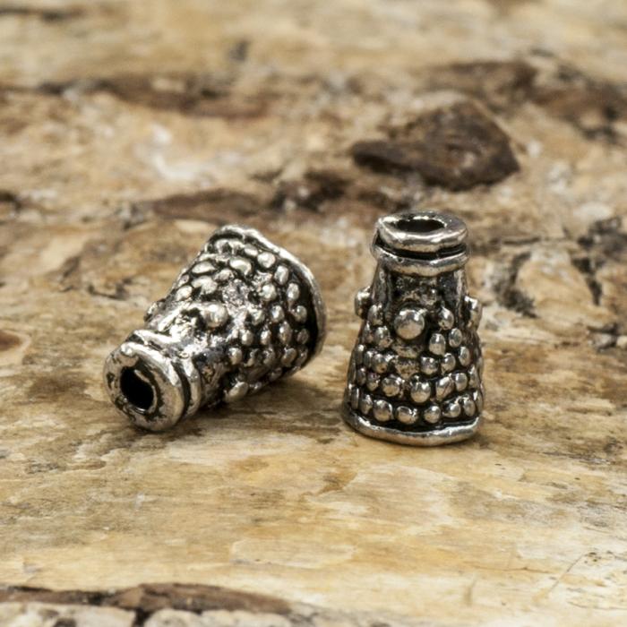 Mellandel Kon 7 mm, Antiksilver (6st)
