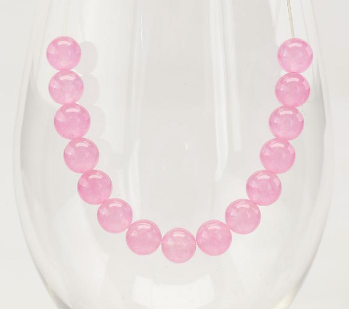 Pärla Malaysia jade 8 mm, Rosa (5st)