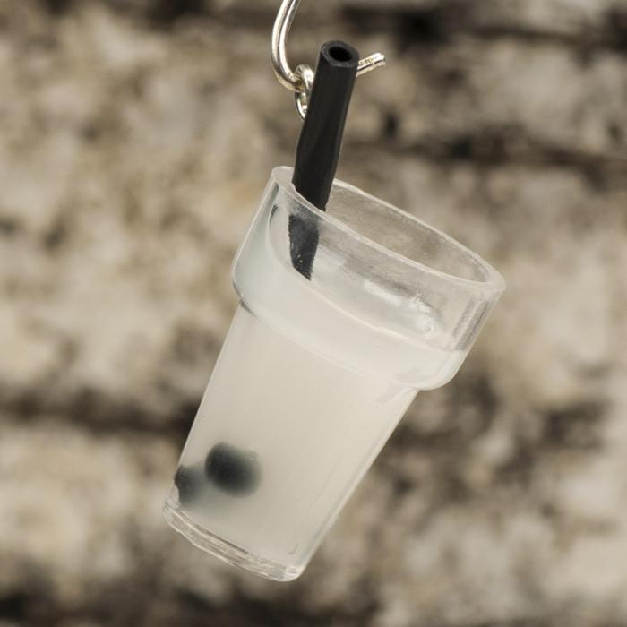 Berlock Bubble Tea 13x25 mm, Vit (st)