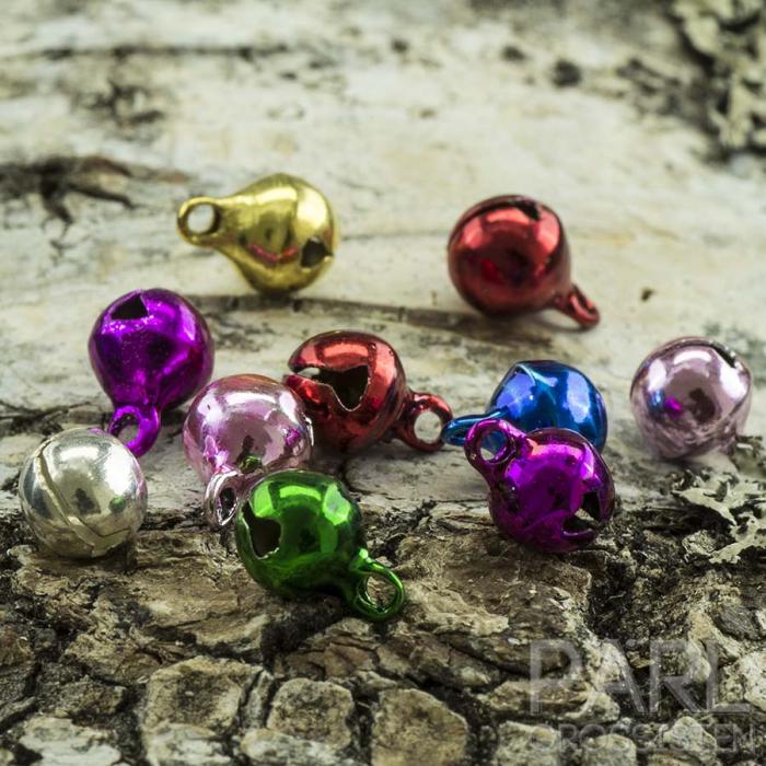 Bjällra metallic 6x8 mm, Färgmix (10st)