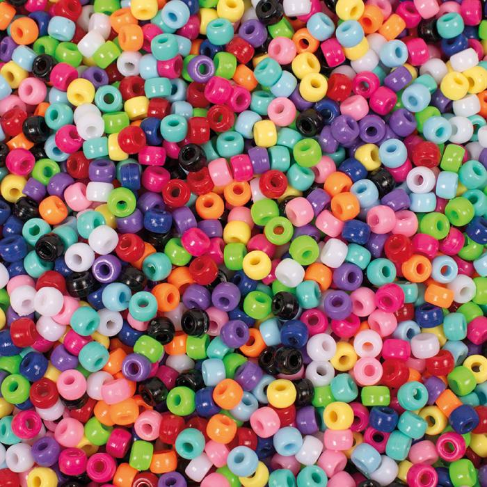 Små kongopärlor 6 mm, Färgmix (5000 st)