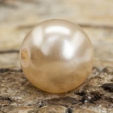 Rund Akrylpärla 10 mm, Champagne (20st)