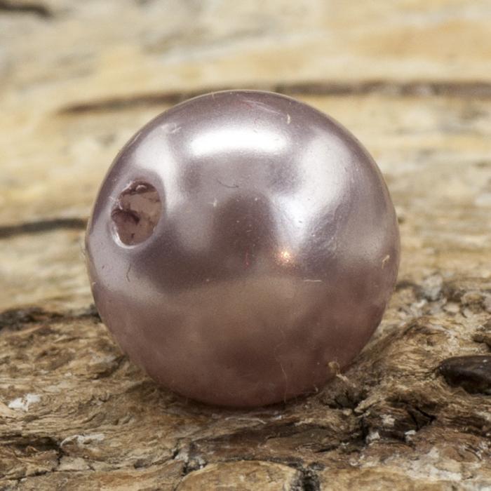 Rund Akrylpärla 10 mm, Ljuslila (20st)