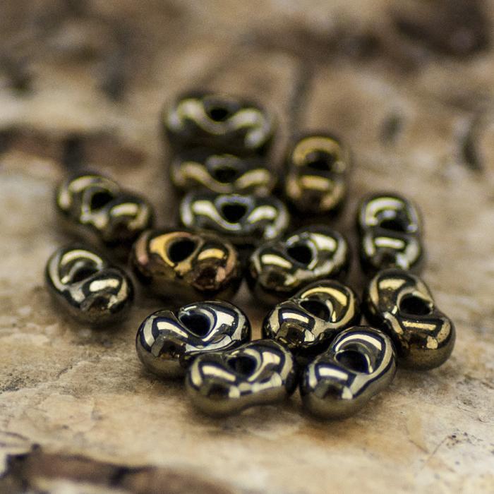 Farfalle Jet-Iris 3x6 mm, Brunmulti (15g)