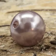 Rund Akrylpärla 10 mm, Ljuslila (20st)