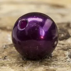 Rund Akrylpärla 10 mm, Bordeaux (20st)