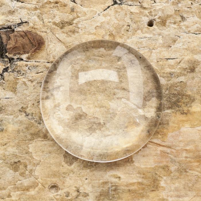 Cabochon glas 12 mm, Klar (10st)