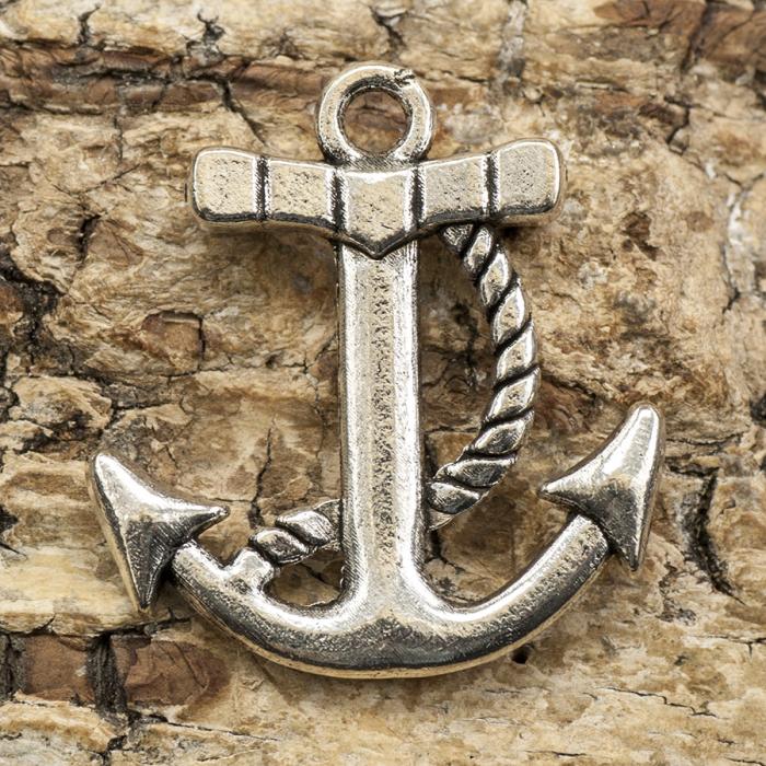 Berlock Ankare 23 mm, Antiksilver (st)