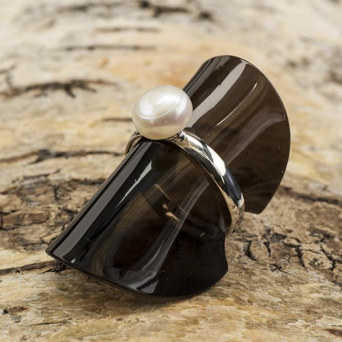 Ringstomme med stift justerbar 25 mm, Platinafärg (st)