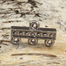 Connector Rustik 1-3 12x18 mm, Antiksilver (5st)