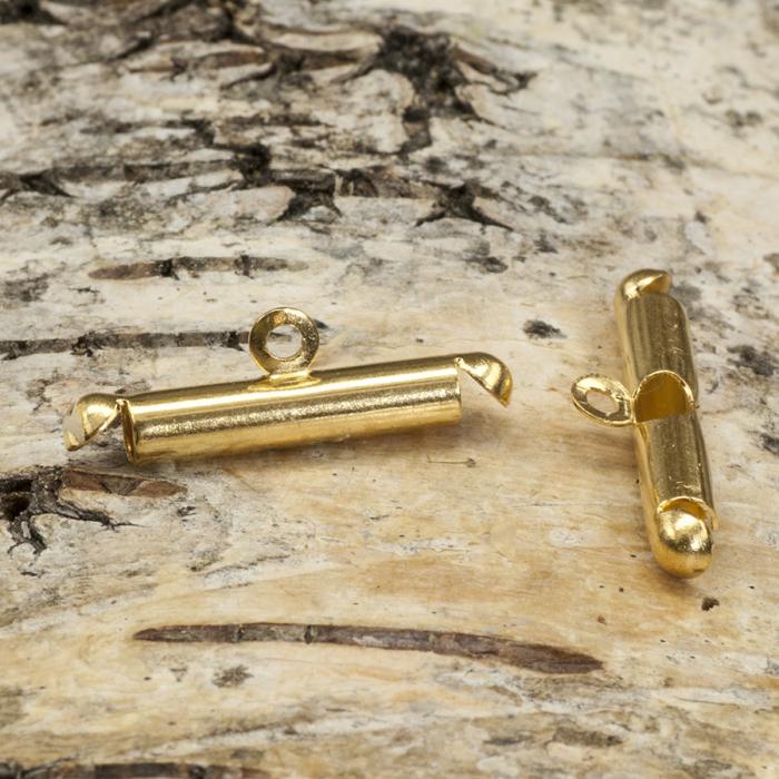 Bandavslut Knutgömma 3x18 mm, Guldfärg (10st)