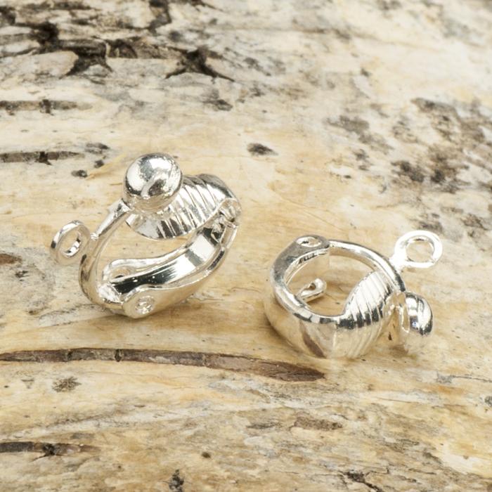 Öronclips Brisyr 14 mm, Silverfärg (6st)