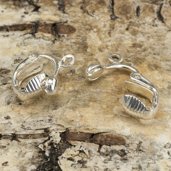 Öronclips Brisyr 14 mm, Silverfärg (6st)