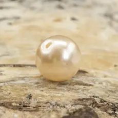 Rund Akrylpärla 8 mm, Champagne (30st)