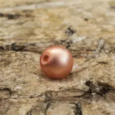 Vaxad glaspärla matt 4 mm, Mörk Corall (60st)