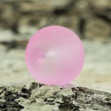 Frostad glaspärla 8 mm, Rosa (20st)