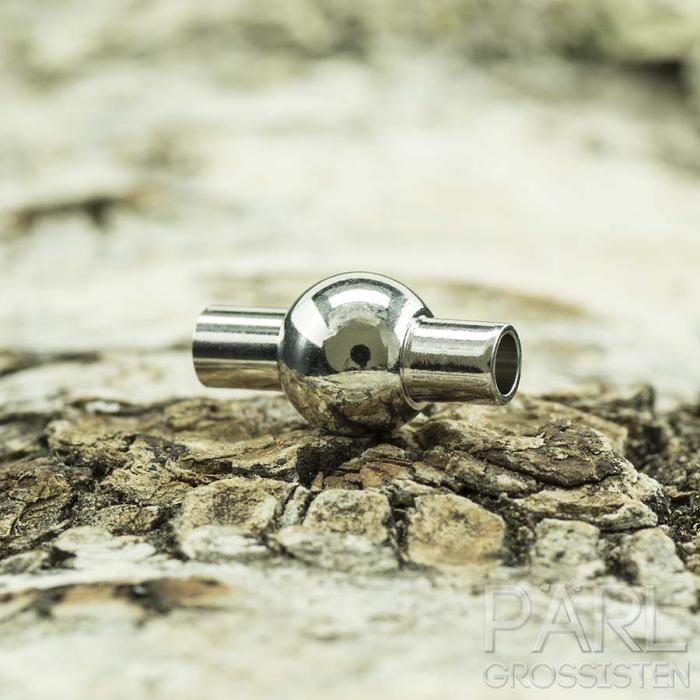 Magnetlås med kula 16x8 mm, Platinafärg (st)