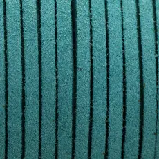 Band mockaimitation Eco 3x1,4 mm, Turkos (meter)
