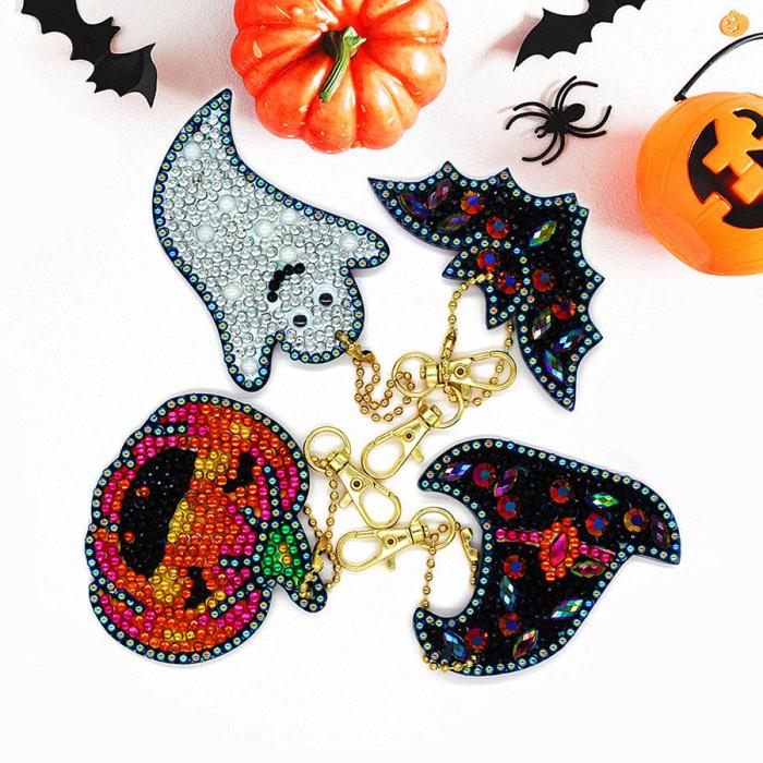 Diamond Painting Nyckelring, Halloween