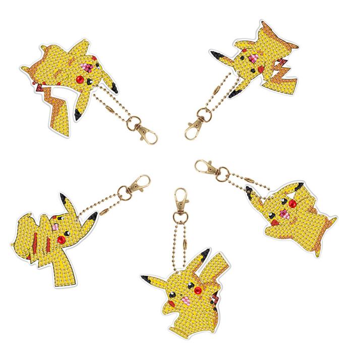 Diamond Painting Nyckelring, Pikachu