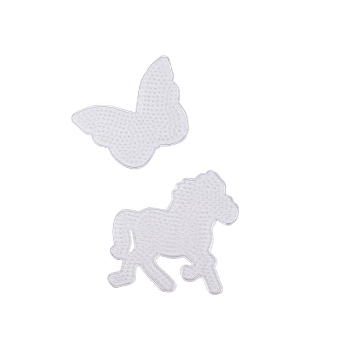 Pärlplattor häst & fjäril (2 st)