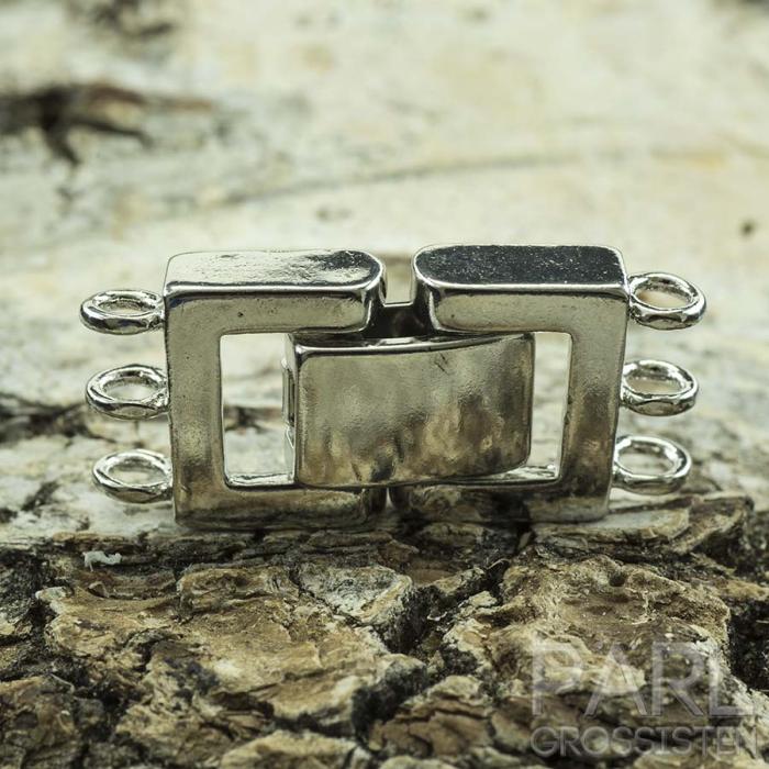 Viklås 25x11x4 mm, Platinafärg (st)