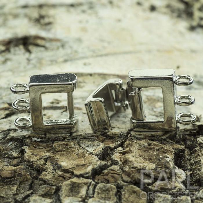 Viklås 25x11x4 mm, Platinafärg (st)