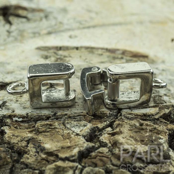 Viklås 27x7x4 mm, Platinafärg (st)