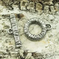 Stavlås Rep 20x16 mm, Antiksilver (5st)